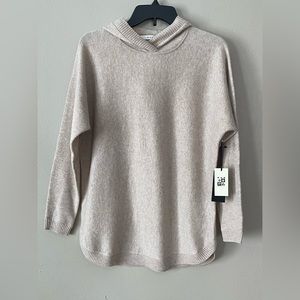 Max Studio Women’s S 2-Ply Cashmere hooded sweater